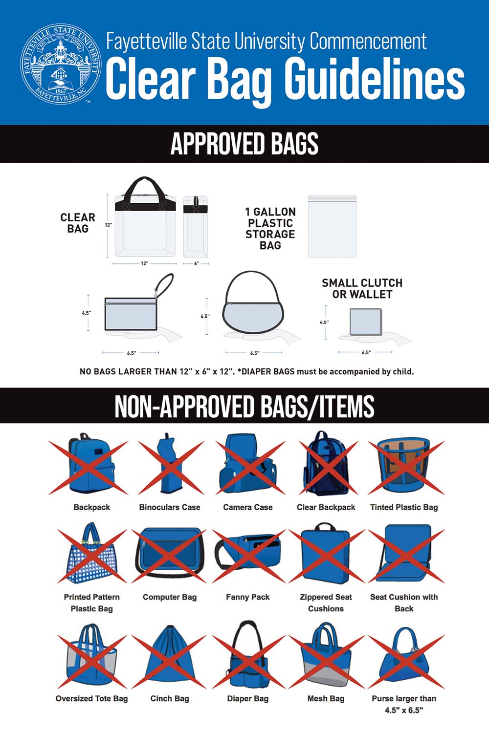 Clear bag policy