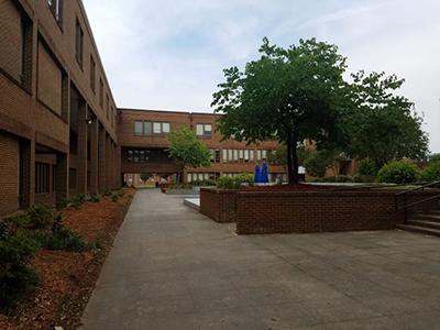 College of Education Building and Courtyard