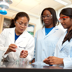 Students working in Chemistry Lab