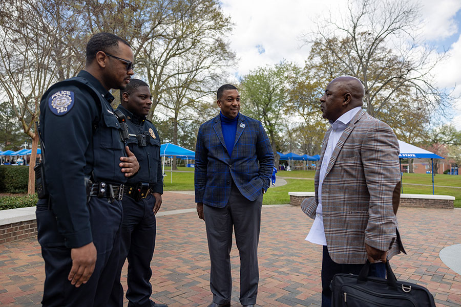 COL Williamson with Chancellor