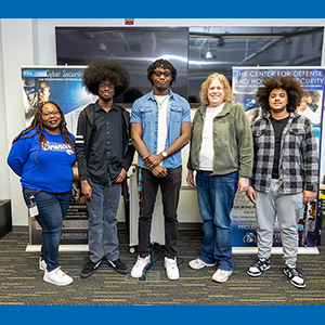 Pictured Left to Right: Je'Vida Owens, Tivon Brown, David Riddy, Catherine Spooner, Gi'Vante Lewis