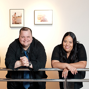 Students in gallery